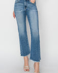 RISEN High Rise Slim Straight Jeans