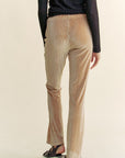 Davi & Dani Elastic Waist Knit Flare Pants