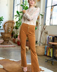 Jade By Jane Corduroy Flare Pants PLUS