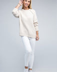 Zenana Raglan Chenille Sweater