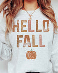 HELLO FALL PUMPKIN Graphic Sweatshirt