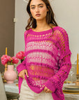 BiBi Long Sleeve Knit Cover Up