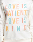 Love Is Patient Love Is Kind Sweatshirt - My Pampered Life Seattle