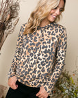 e Luna French Terry Cheetah Print Sweatshirt