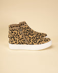 Route-S High Top Leopard Sneakers