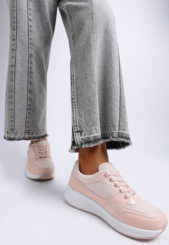 Subasa Chunky Mesh Lace Up Sneakers