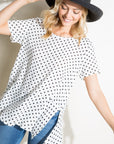 e Luna Polka Dot Tunic Top