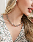 Bold chain necklace - silver