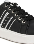 Claude Faux Leather Back Panel Detail Sneakers