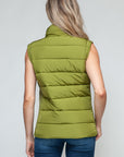 Snobbish Zip Up Turtleneck Vest with Pockets