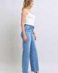 Judy Blue Full Size Wide Leg Jeans with Pockets