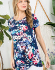 e Luna Floral Tunic Top