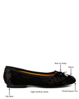 Buckrose Velvet Bow Ballerinas