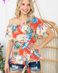 e Luna PLUS Tropical One Shoulder Top