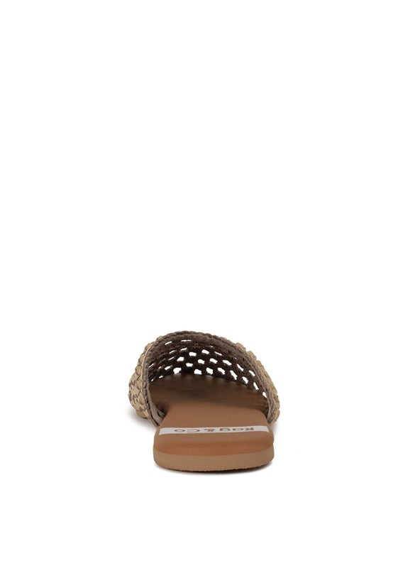 Wendigo Woven Real Leather Mules