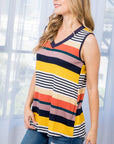 e Luna PLUS Mixed Print Tank Top