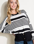 e Luna Engineering Striped Boxy Top