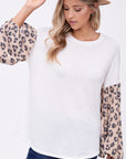 e Luna PLUS Animal Mixed Volume Sleeve Top