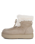 Bunting Faux Fur Collar Flatform Boots