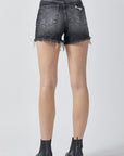 RISEN Full Size High Rise Distressed Denim Shorts