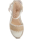 Lucas Raffia Wedge Heel Espadrilles