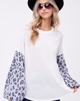 e Luna PLUS Animal Mixed Volume Sleeve Top