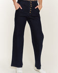 Jade by Jane High Waisted Button Wide Leg Jeans PLUS