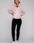 Fluffy Zip-Up Sweater Jacket