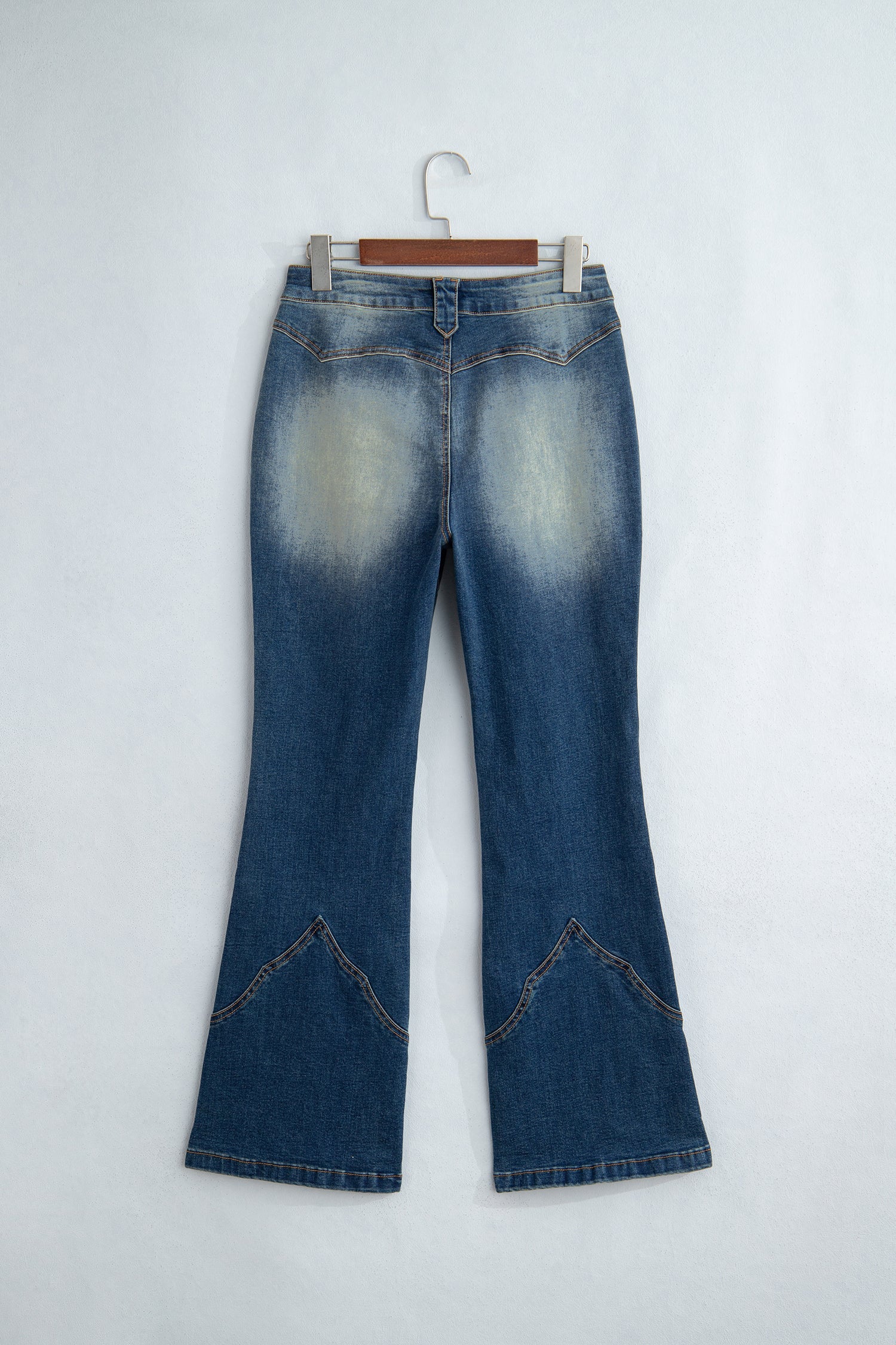 Western Denim High Waist Flare Leg Jeans