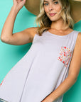 e Luna Mixed Tank Top