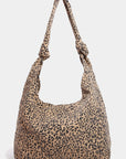 Fame Leopard Knotted Strap Shoulder Bag