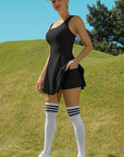 Women's Workout Golf Tennis Dress with Shorts Pocket