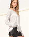 HYFVE Effortless Endeavor Oversized Long Sleeve Top