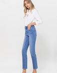 VERVET by Flying Monkey High Rise Stretch Crop Slim Straight