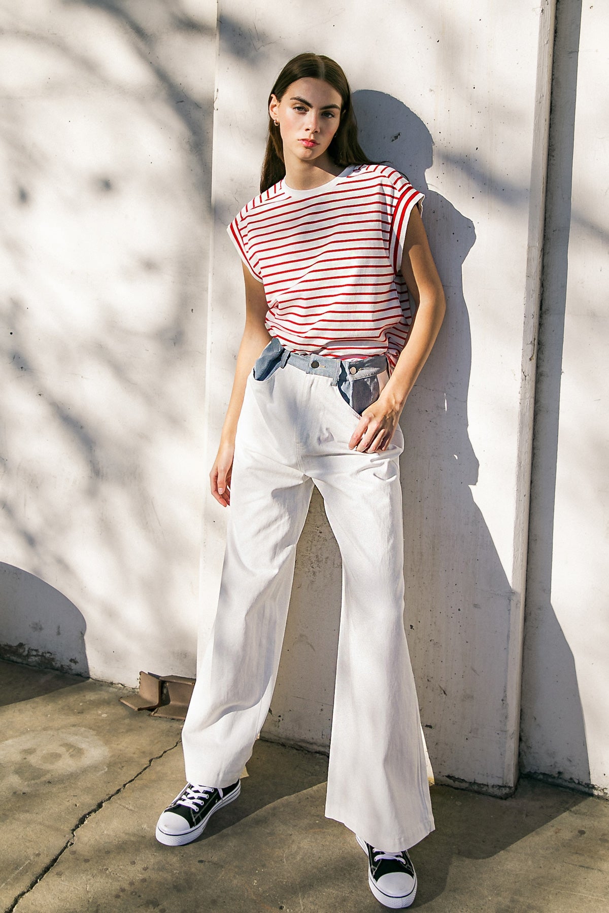 Flying Tomato Driftwood Daydreams Knit Top