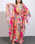 Flying Tomato Seaside Woven Kaftan Dress