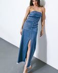 Flying Tomato Dreams Come True Denim Midi Dress