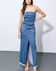 Flying Tomato Dreams Come True Denim Midi Dress