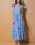 Still Thinking Lace Midi Dress