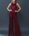 Flying Tomato Divine Wanderings Sequin Jumpsuit