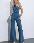 Flying Tomato Call Me Lovely Denim Jumpsuit