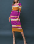 Flying Tomato Evening of Elegance Sweater Midi Dress