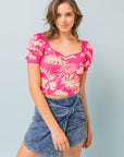 Flying Tomato Good and Gone Jacquard Sweater Top