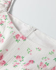 Floral Long Sleeve Ruffle Flared Mini Dress