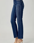 RISEN Full Size High Waist Straight Jeans