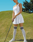 Women's Workout Golf Tennis Dress with Shorts Pocket