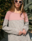 e Luna PLUS Striped Solid Mixed Sweatshirts