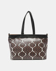 Nicole Lee USA Geometric Pattern Large Handbag