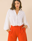 Flying Tomato Miles Between Us Woven Top