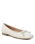 Lutten Square-Toe Bow Ballerinas